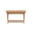 Gerolakkos Rectangular Teak Solid Wood Outdoor Dining Table - 120 cm W 70 cm D