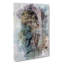 Peeping Great Horned Owl In Abstract - Wrapped Canvas-55366670