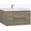 Meuble-lavabo mural de 48 po avec lavabo, meuble-lavabo mural moderne avec lavabo en résine et tiroirs à fermeture en douceur, 24V11-48AG-482341473