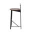 Ensemble de 3 tabourets de bar à hauteur de comptoir avec dossier ergonomique et repose-pieds, idéal pour un îlot de cuisine et un décor moderne-2117585246