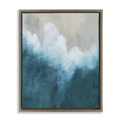 Cadre flottant à abstraction aérienne, par Denise Brown