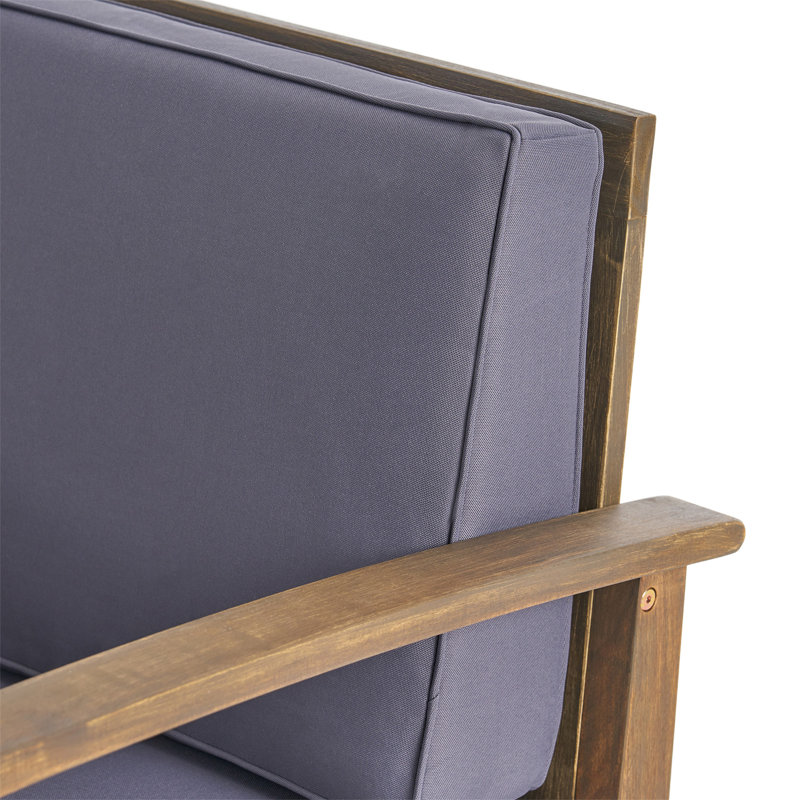 CHAISE CLUB, Noyer, 1, Gris foncé