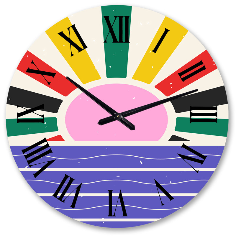 Très grande horloge murale rétro, Grand
