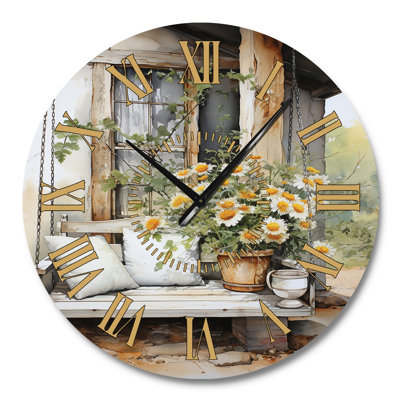 Horloge murale Farmhouse Gentle Breeze III - Paysage et nature