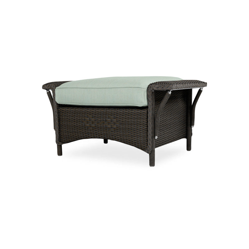 Nantucket Outdoor Ottoman, Beach Natural, Mink