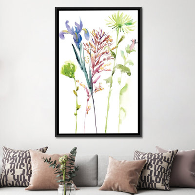 « aquarelle floral study iii », reproduction de peinture à l’aquarelle sur toile