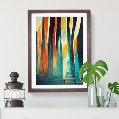 XV1022-4701X Torn Abstract Forest No.1 - Print