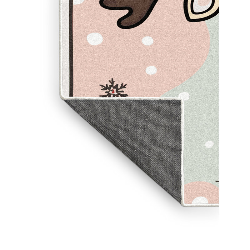 Tapis vacances de Noël The Holiday Aisle®, Tapis de couloir 2 pi x 4 pi