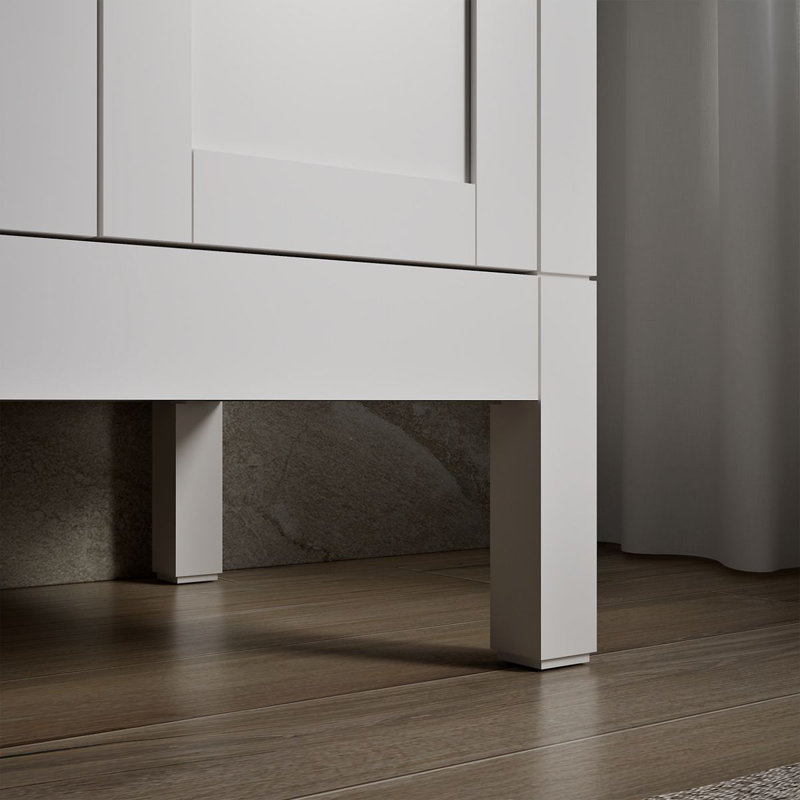 37" Single Bathroom Vanity Set, White, White