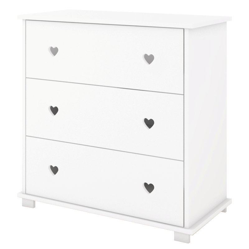 Kauffman Kids 3 - Drawer Chest, White