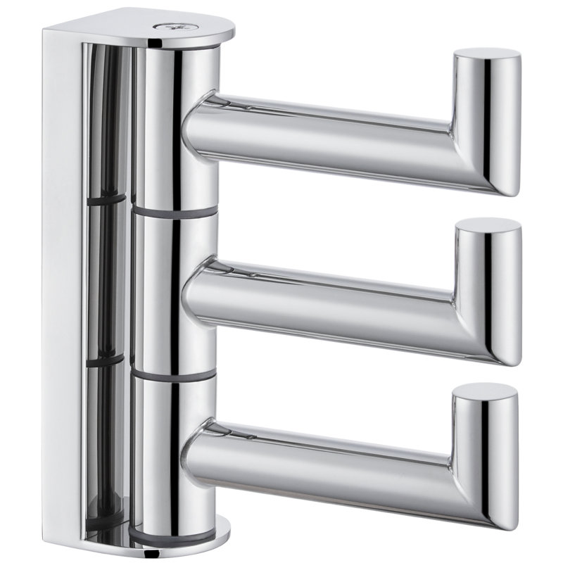 Aplusee Swivel Towel Hook, 304 Stainless Steel Foldable Clothes Hook With Wall Mounted, Polished Chrome