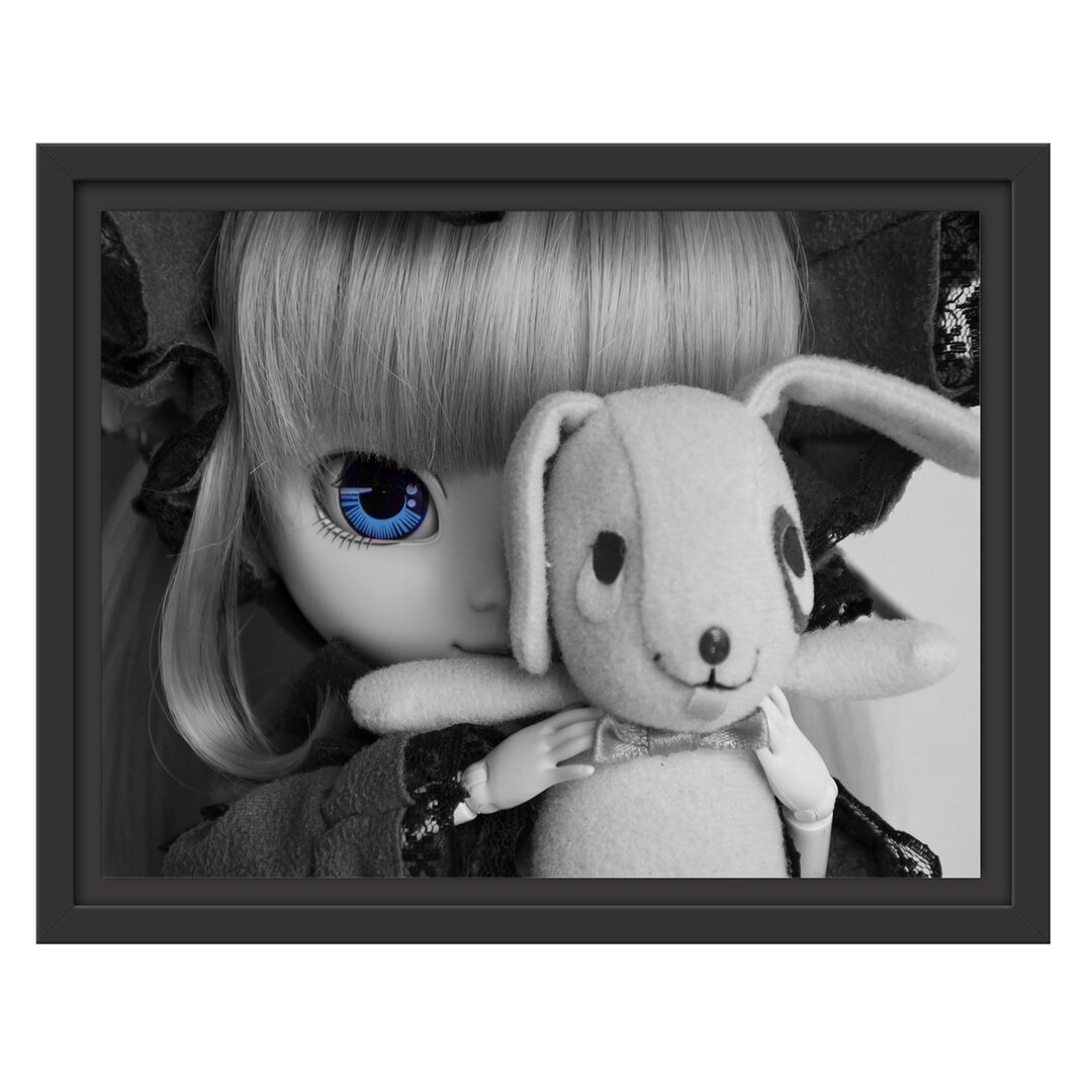 Gerahmtes Wandbild Rotkäppchen-Pullip