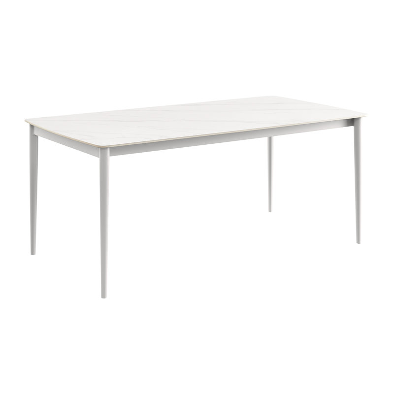Ensemble de salle à manger rectangulaire pour 4 personnes 71 "avec coussins Artez