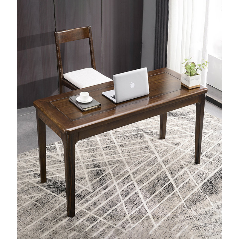 Bureau moderne en noyer noir minimaliste, 30.71" H x 39.37" W x 23.62" D