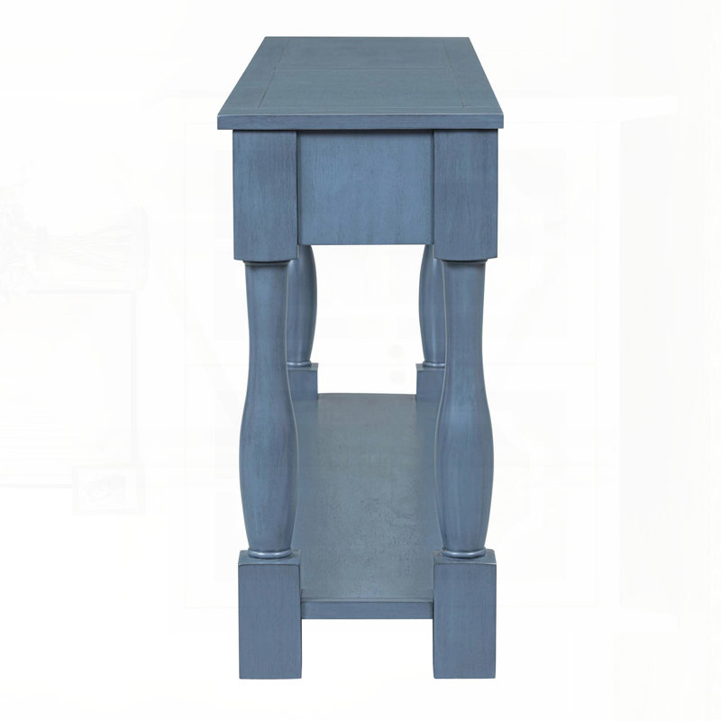 Longue console avec 3 tiroirs et tablette