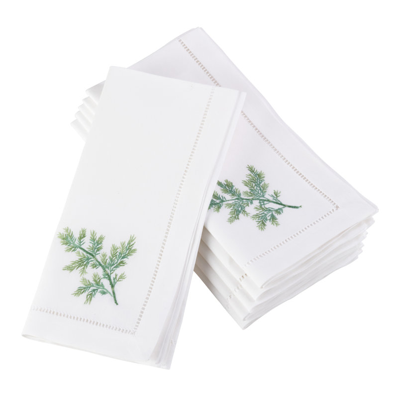 Villasenor Cotton Embroidered Square Napkin