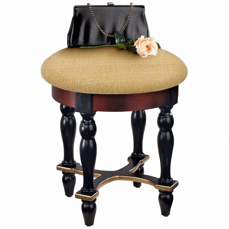 Grand Solid Wood Accent Stool
