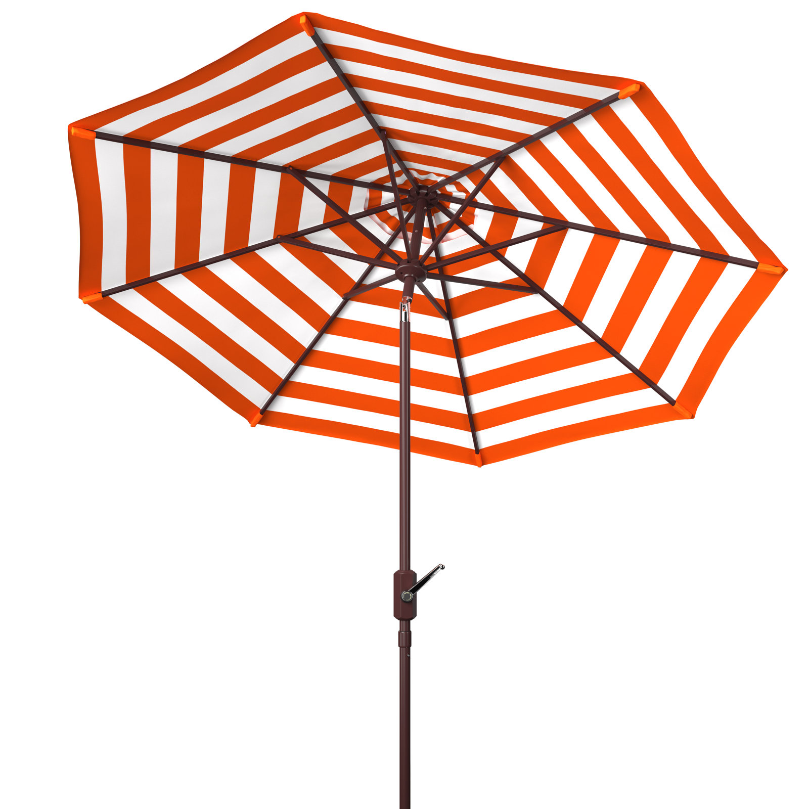 Asla 8.4' Umbrella, Orange/White