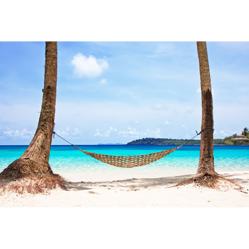 Hammock Between Trees - Wrapped Canvas Print, 30cm H x 46cm W x 3.8cm D