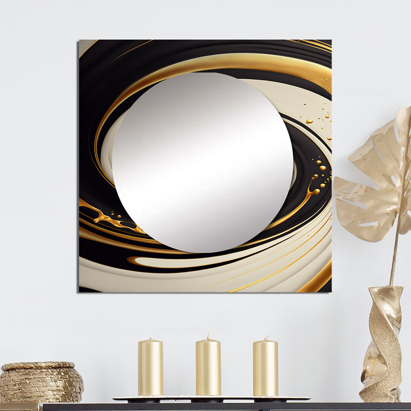 Kimery - Grand miroir mural carré moderne pour la chambre à coucher, 29 po x 29 po
