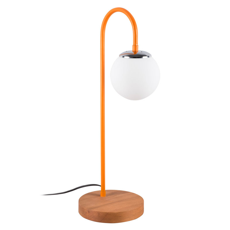 Lampe de table 22,44 po Skylar, Blanc, Orange