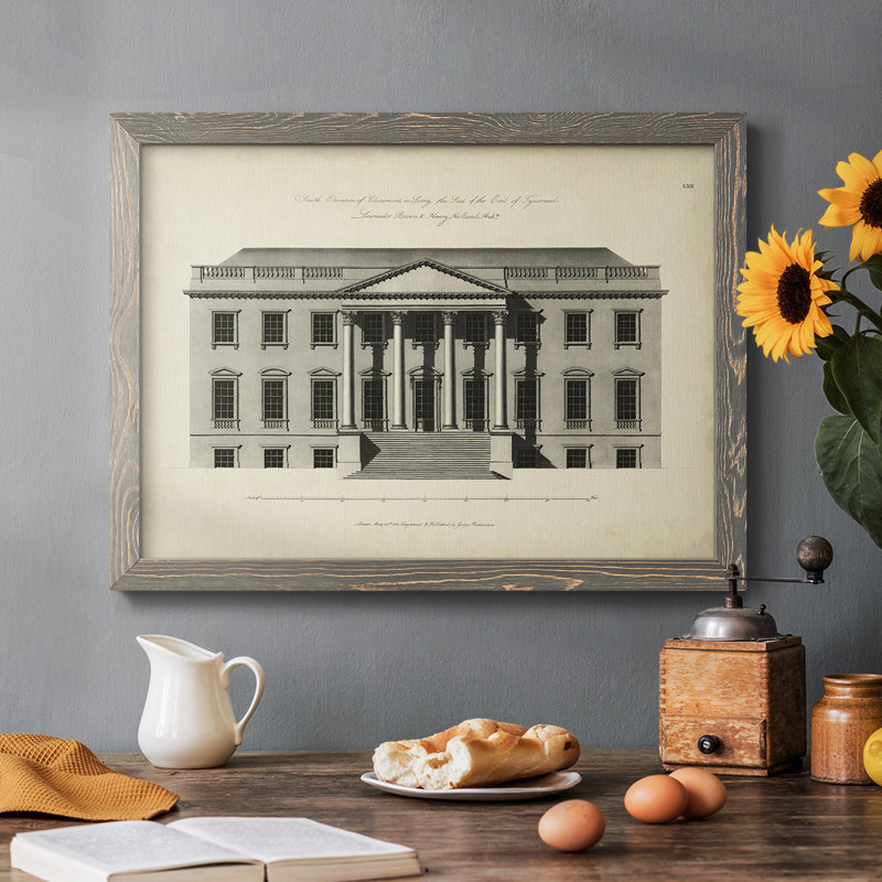 Richardson Architecture II, peinture sur toile encadrée, H 28 po x l 42 po x P 1,5 po, Gris