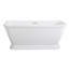Baignoire de trempage autoportante 66 po x 31 po Aqua Eden