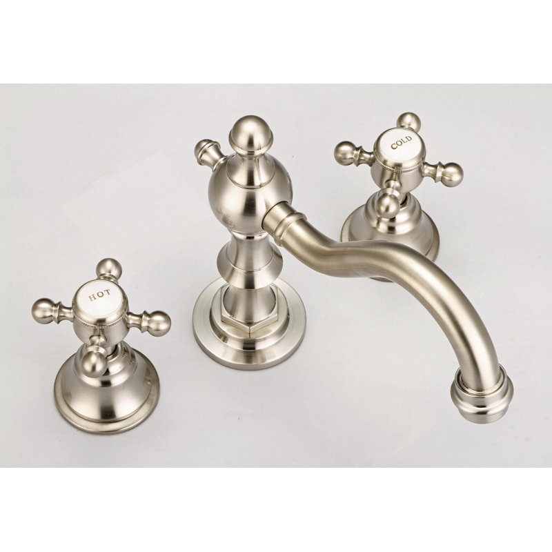 Robinet de salle de bain en nickel brossé Savile