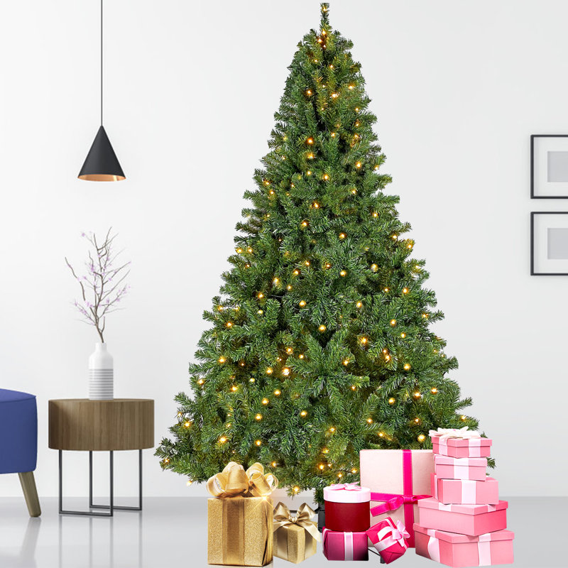Sapin de Noël artificiel articulé 7,5 pi avec 350 lumières DEL préinstallées