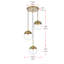 Luminaire suspendu en sphères groupées à 5 lumières Yearby-578039924-625552137-625552143