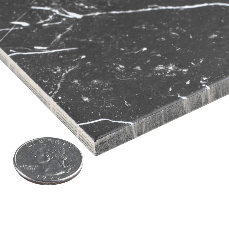 Merzoni Checker 13 In. X 13 In. Porcelain Floor And Wall Tile