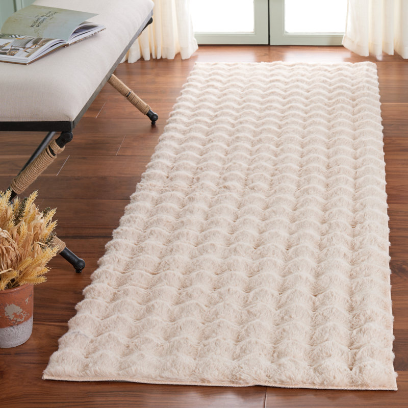 Tapis Faux Rabbit Bubble 100 Performance, Tapis de couloir 2 pi 6 po x 8 pi