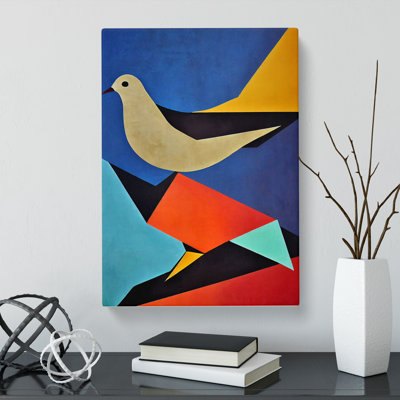 Dove Bird Abstract Vol.2 - Wrapped Canvas