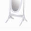 Miroir de plancher traditionnel en bois de style reine Anna, finition blanche-1636683315