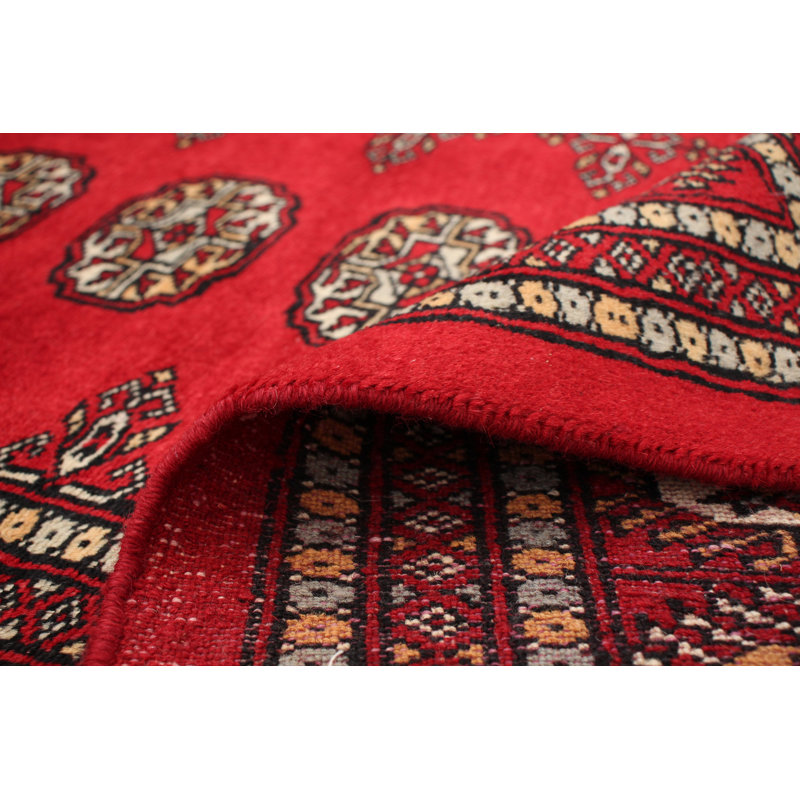 Tapis zone en laine beige/rouge/brun 8 pi 2 po x 9 pi 7 po "one-of-a-kind-noué la 2010 bokhara" Hayots