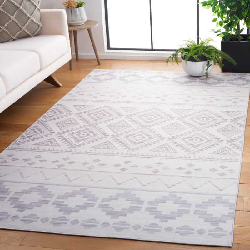 Tapis beige / gris Jetsyn Performance, Rectangle de 5 pi x 8 pi