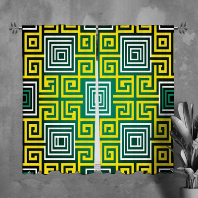 Paire de rideaux obscurcissant en polyester Nikhad