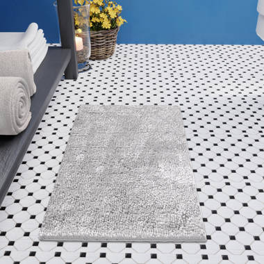 Wayfair Basics Aguon Plush Rectangle Non-Slip 2 Piece Bath Rug Set (Set of 2) Wayfair Basics Color: Linen