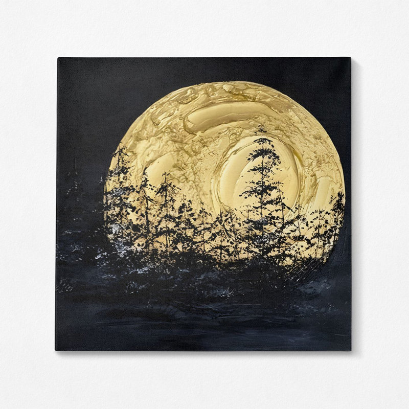 Superbe peinture sur toile décorative de 27,6 po x 27,6 po | 100% toile, cadre 100% bois (1,2 po d'épaisseur) | Parfait pour les amateurs de décoration intérieure et d'art