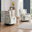 Fauteuil inclinable et oscillant rembourré à oreilles avec poignées manuelles et garniture Naihead-1772612630