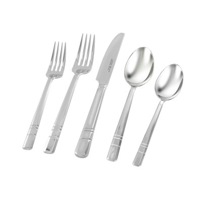 Madison 20 Piece Flatware Set Matted/Polished