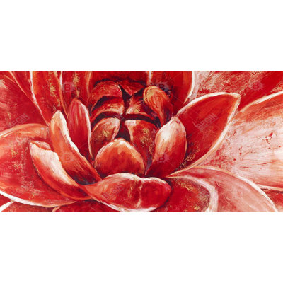 Red chrysanthemum - 15.75"x31.50" Desk mat