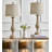Polina 27.5" Dimmable Touch Table Lamp Retro Country Lamp Suitable for Bedroom with USB