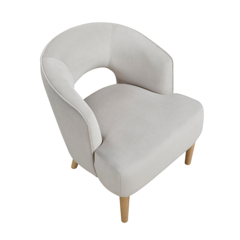 Fauteuil d'appoint Luxury Home, Gris