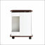Table de bout réglable à roulettes, table d'appoint moderne avec plateau relevable et rangement pour petits espaces-2136978422