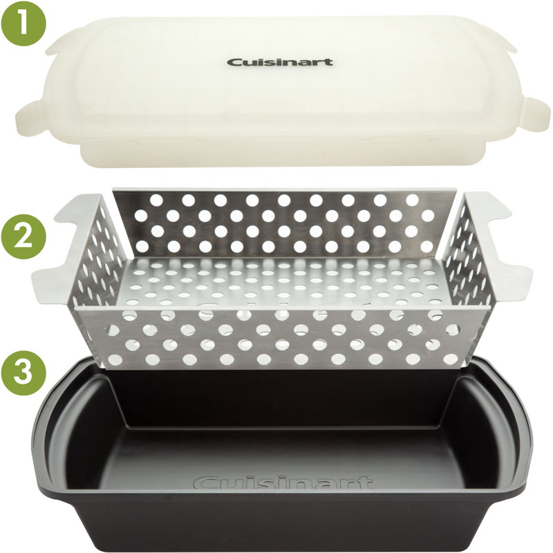 Marinade And Grilling Basket Set