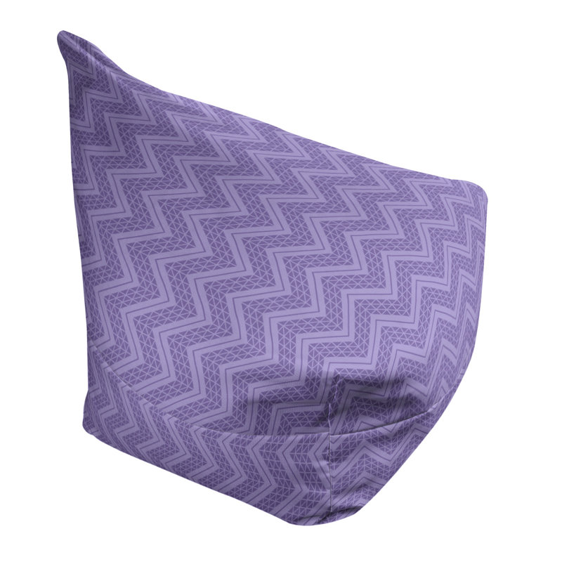 Sac de pois, H 27 po x L 30 po x P 25 po, Bourre en polyester, Mauve clair