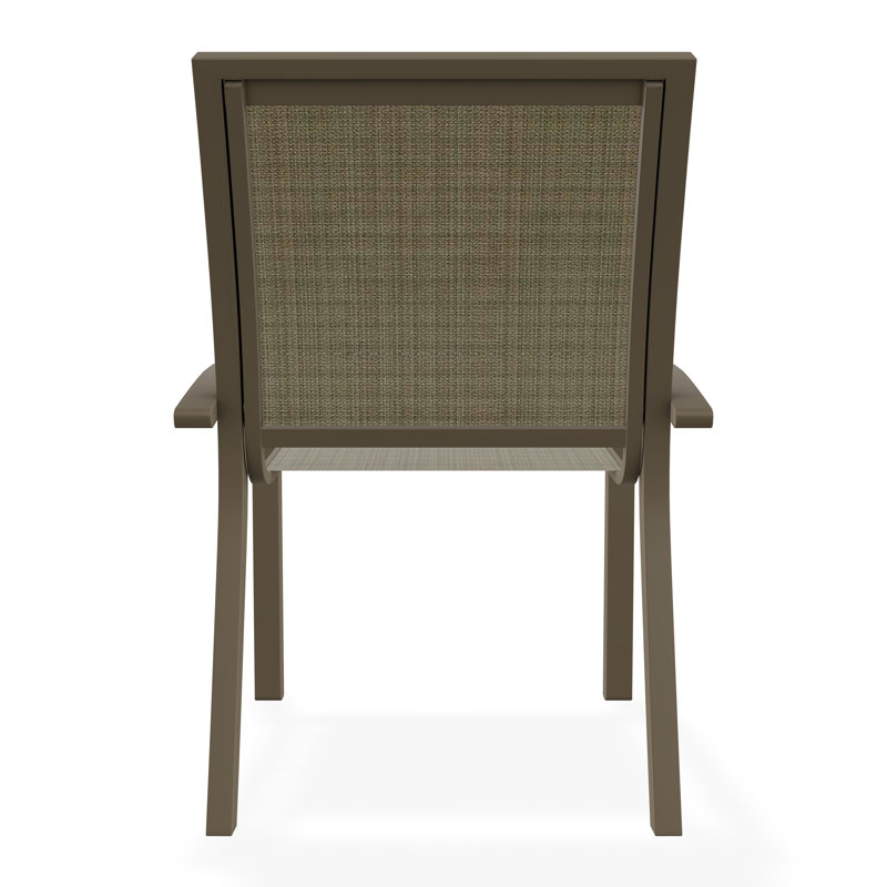 Kendall Outdoor Dining Chair, Beachwood, Elevation Stone