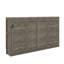 Lit escamotable simple avec éclairage à DEL, convertible en armoire-126218575