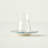 Liana Tea Glass Set With Saucers (6-Piece)